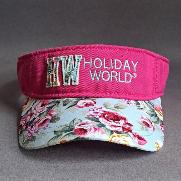 Holiday World USED Women's Visor Hat (Santa Claus, Indiana, Amusement Park) - Picture 1 of 8